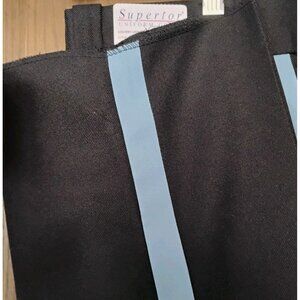Superior Uniform Group Uniform Pants Slacks 32 WUNF Unhemmed Black Style 33146